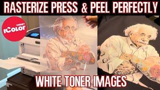 How To Rasterize The Perfect White Toner Images! | Get the best Tshirt Prints with the iColor 650