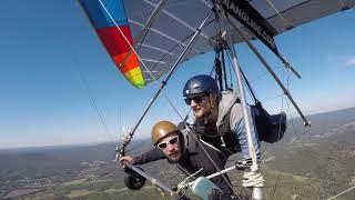 Luke Leonard Hang Gliding at Lookout Mountain Flight Park with Adam