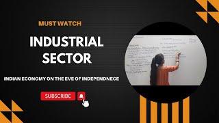 Industrial sector | Decline of handicraft industry | Discriminatory tariff policy | #indianeconomy