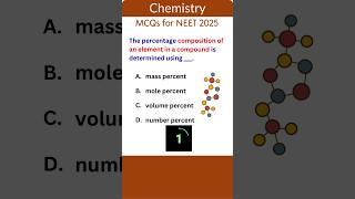 NEET Chemistry MCQs 3 | Bite-Sized Challenges! #chemistry  #neet2025  #neetchemistry  #neetmcq