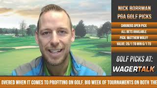 PGA Tour Shriners Open Free Pick and Prediction | Free PGA Shriners Open Prop Bet Preview