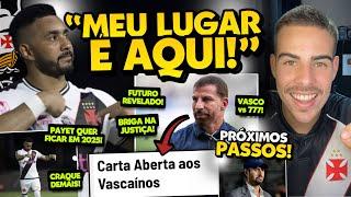 PAYET MAIS UM ANO NO VASCO? FRANCÊS FOI OVACIONADO POR SÃO JANUÁRIO I PRÓXIMOS PASSOS DA SAF!