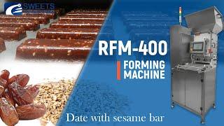 Date paste with sesame bars processing technology by modern forming machine for fruit paste RFM-400