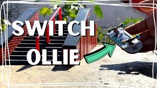 Como hacer Switch Ollie en fingerboard fácil