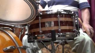 ICD solid bubinga / maple segment snare 14*6.5