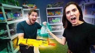 NERF Shopping Spree Battle Royale Challenge!