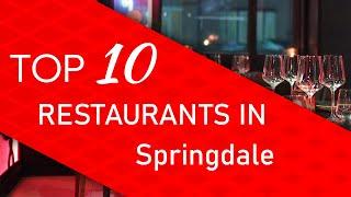 Top 10 best Restaurants in Springdale, Ohio