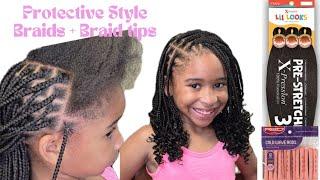 Kid Friendly Knotless Braids | Protective Style braids