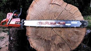 Husqvarna 365 Special (stock) in very hard wood with 90cm (36") TsuMura Light bar!