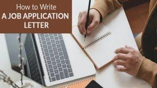 How to write job application letter|| Job application letter for the post of an English teacher||