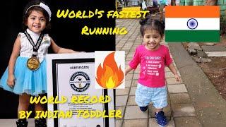 World record by toddler I Fastest to run 50 meters I  Nila Shree