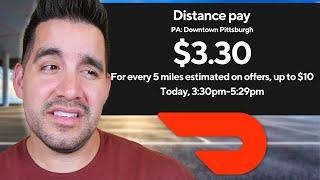 Testing DoorDash's NEW Distance Pay For Dashers (Worth It?)