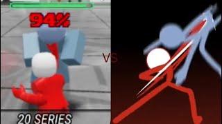 KJ and Stealth moveset Roblox vs Animation￼