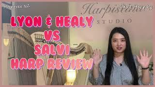 Harp Comparison: 34 strings lever harp from Lyon & Healy (Ogden) vs Salvi (Mia)