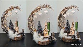 Christmas decorations! Christmas arrangement made of natural branches!