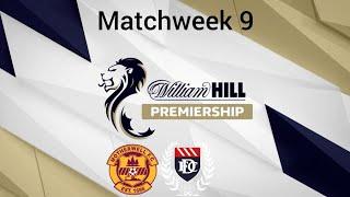 William Hill Premiership, 24/25, Matchweek 9, Motherwell vs Dundee