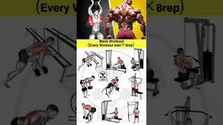 back workout at gym | back workout with dumbbells | lower back workout #shorts