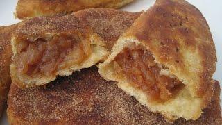 FRIED APPLE PIES from an IRON SKILLET - How to make FRIED APPLE PIES Recipe