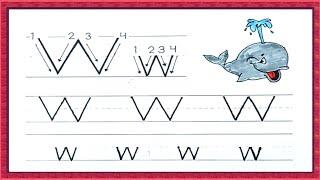 Tracing | Tracing Letter W | Practice Writing Letter W | Tracing Letters For Kids
