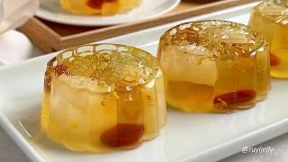 Peach Gum Longan Jelly Mooncake Recipe