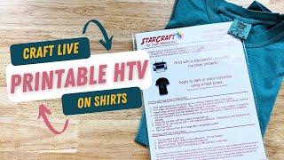 Printable HTV Shirts with Cricut