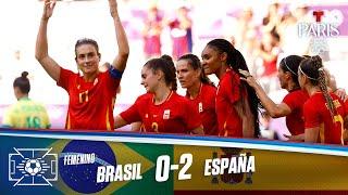 Highlights & Goles: Brasil vs España 0-2 | Juegos Olímpicos París 2024 | Telemundo Deportes