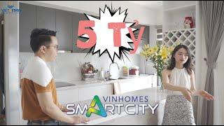 Thử thách cầm 200 triệu: Cải tạo và hoàn thiện nội thất căn hộ 95m2 tại Vinhomes Smart City giá 5 Tỷ