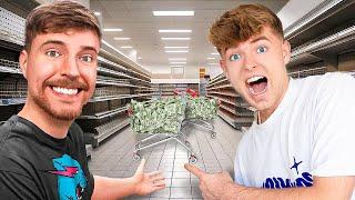 Mit MRBEAST einen Supermarkt LEER kaufen! (500k ausgegeben)