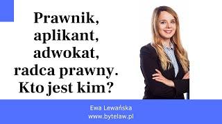 Kim jest prawnik, aplikant, adwokat, radca prawny?