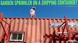 Shipping Container Shop: testing evaporative cooling as a DIY Air Conditioning