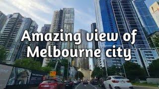 Amazing Street View of Melbourne City Australia   මෙල්බර්න් city #travelaustralia