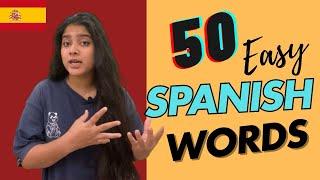 Speak Spanish FAST! 50 Must-Know Spanish Words |English to Spanish  #YouTube #Learning #education