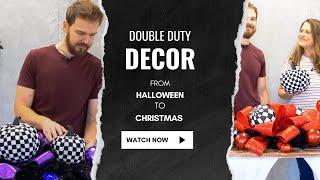 Double Duty Decor Transform Black Swag into Halloween & Christmas Table Scape/Mailbox Cover (2024)