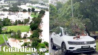 Ex-Tropical Cyclone Alfred weakens to tropical low, warnings still in place