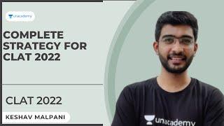 Complete Strategy for CLAT 2022| CLAT 2022  Preparation | Keshav Malpani