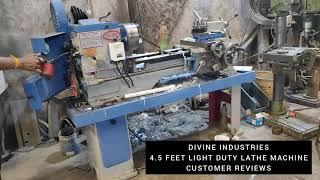 4.5 Feet | Light Duty Lathe Machine | Divine Industries ( Rajkot - Ahmedabad )