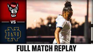 NC State vs. Notre Dame Full Match Replay | 2024 ACC Women's Soccer