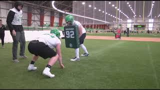 UND O Line Drill Tape Run