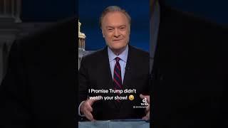 LAWRENCE, TRUMP DOESN'T CARE!  #trump #msnbc #donaldtrump #foryou #liberalizm #fyp