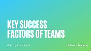 Key Success Factors of Teams | How to form high-performing teams? (Agile Academy Education)