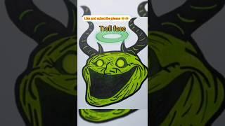 ||How to drow troll face|| #trendingshorts #viralvideo #art #trollface #drawing @iamshadowartist