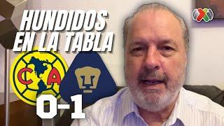 HUNDIDO EL AMÉRICA EN LA TABLA | Club América vs Pumas UNAM | Torneo Apertura 2024 Liga MX