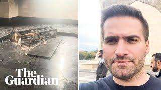 Guardian reporter at the scene of the burnt tomb of Assad’s father