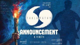 Thalapathy 69 (Official Announcement) : Thalapathy Vijay | H. Vinoth | Anirudh Ravichander | KVN