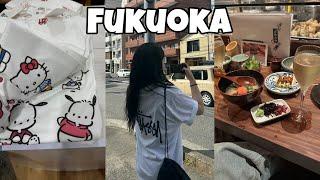 Fukuoka vlog | 직장 동료랑 3박 4일 후쿠오카 | 구글맵 공유 | 가성비 텐진 숙소 | 현지인 술집,야키토리,사케바 추천 | 유니클로 커스텀 티셔츠 | 셀린느 선글라스