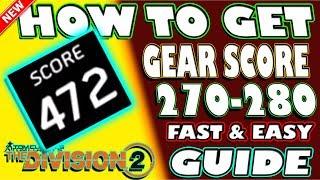  HOW TO GET 475-480 GEAR SCORE GUIDE | The Division 2 | RECALIBRATE 470 AND ABOVE EASY METHOD