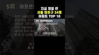 지금 제일 싼 서울 마포구 34평 아파트 Top 10을 공개합니다!