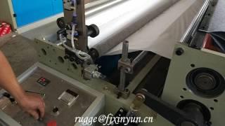 Semi automatic double embossing toilet paper rewinding machine