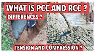 PCC vs RCC difference || Compression and tension || #civilengineering #civilogy #civilology