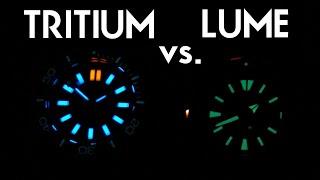 Which is brighter? Tritium vs. Superluminova, Seiko Lumi brite and other watch lume!